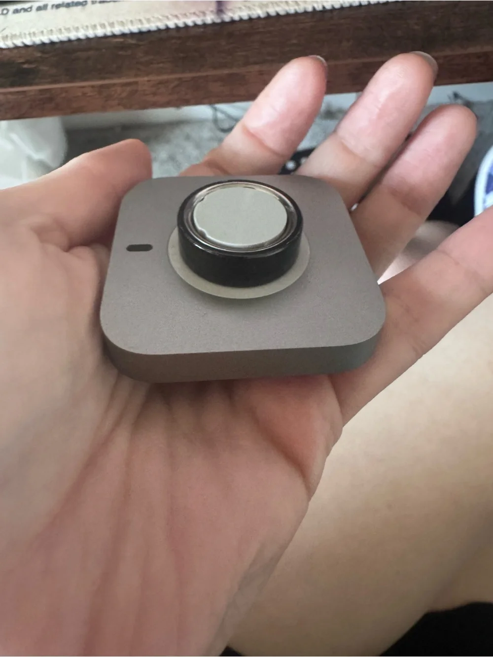 Oura Silver and Black Wearable Controller